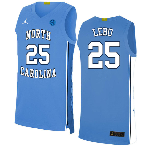 Men #25 Creighton Lebo North Carolina Tar Heels College Basketball Jerseys Sale-Blue